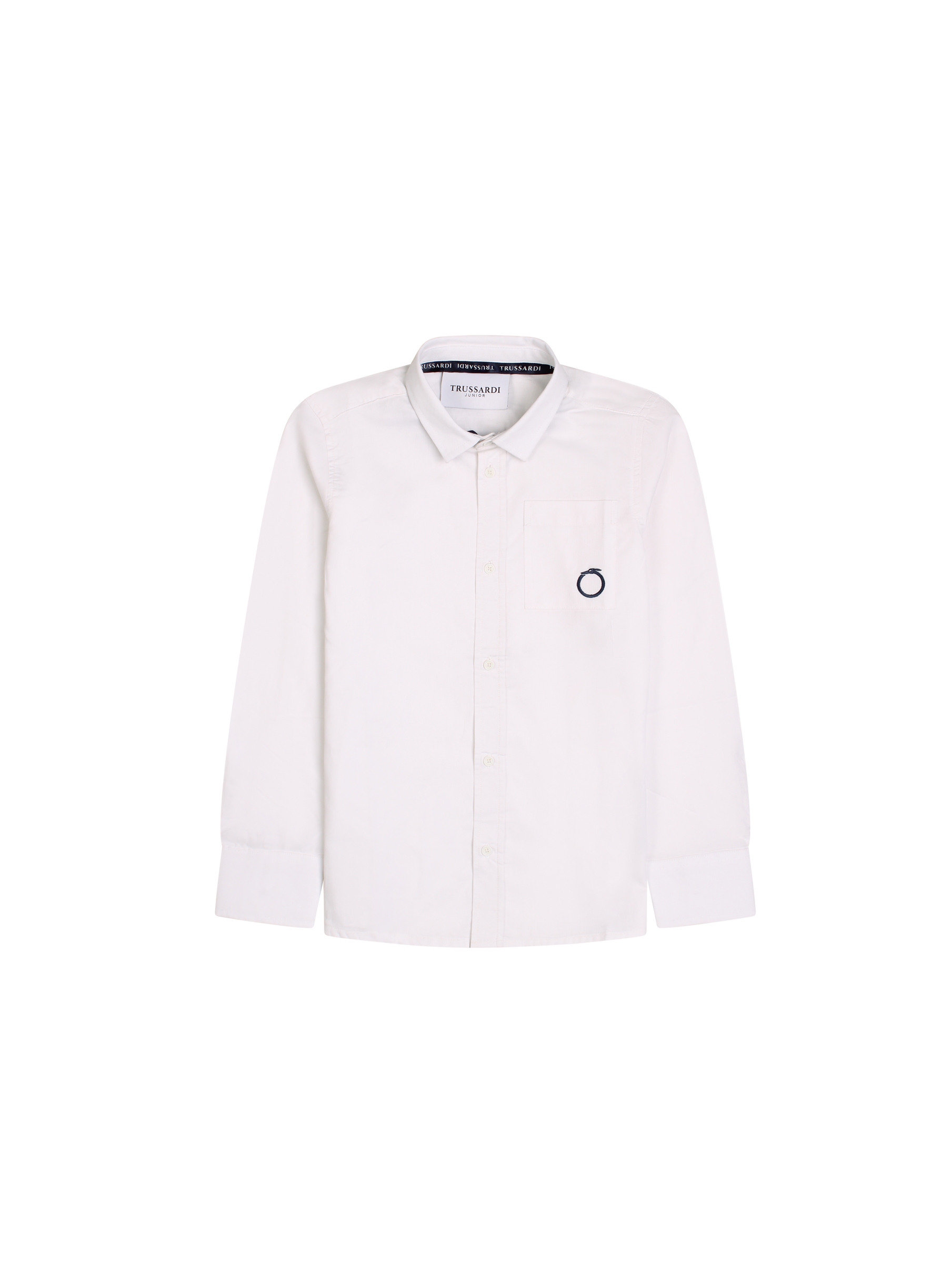 Camicia bambino logata. TRUSSARDI TBA24003CA OFWH Zerotondo