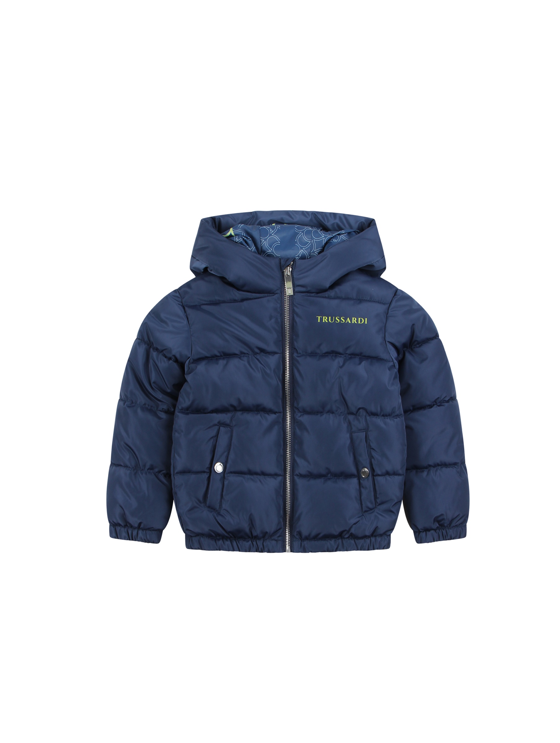Giubbino bambino logato. TRUSSARDI TIA24009PI BLNI Zerotondo