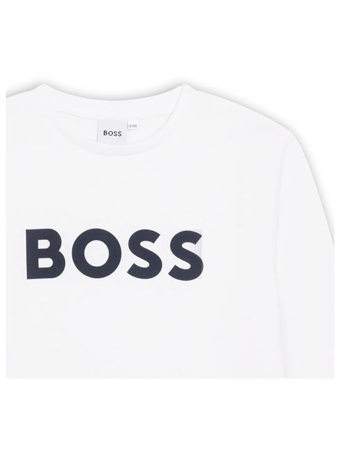 T-shirt, bambino, logata. BOSS | J25P2510P