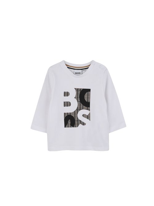 T-shirt, bambino, logata. BOSS | J52472N50