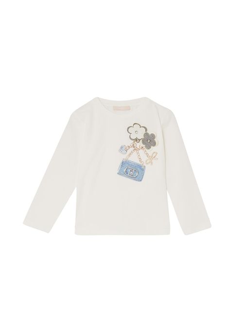 T-shirt, bambina, logata. LIU.JO | KF5076J0088M9816