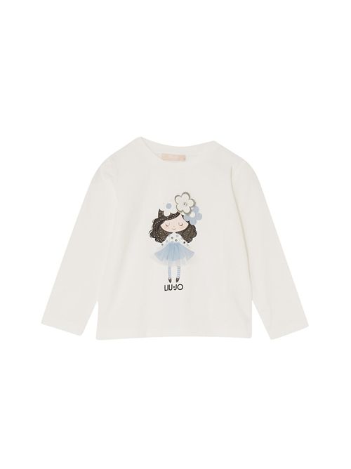 T-shirt, bambina, logata. LIU.JO | KF5076J0088T9091