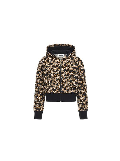 Felpa, bambina, logata. MOSCHINO | HDF06FLDB6C84923