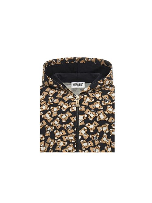 Felpa, bambina, logata. MOSCHINO | HDF06FLDB6C84923