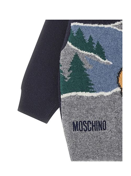 Maglia, bambina, logata. MOSCHINO | M6W00JLHE8040016