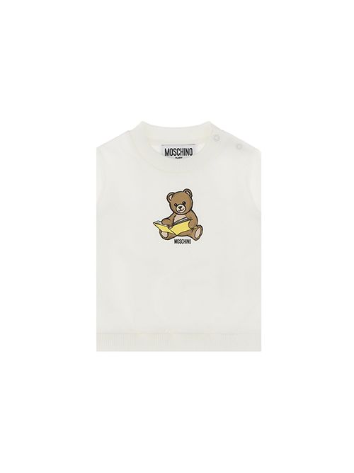 Felpa, bambina, logata. MOSCHINO | MMF060LCA4010063
