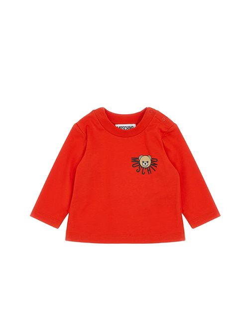 T-shirt, bambina, logata. MOSCHINO | MVO00RLAA1050109