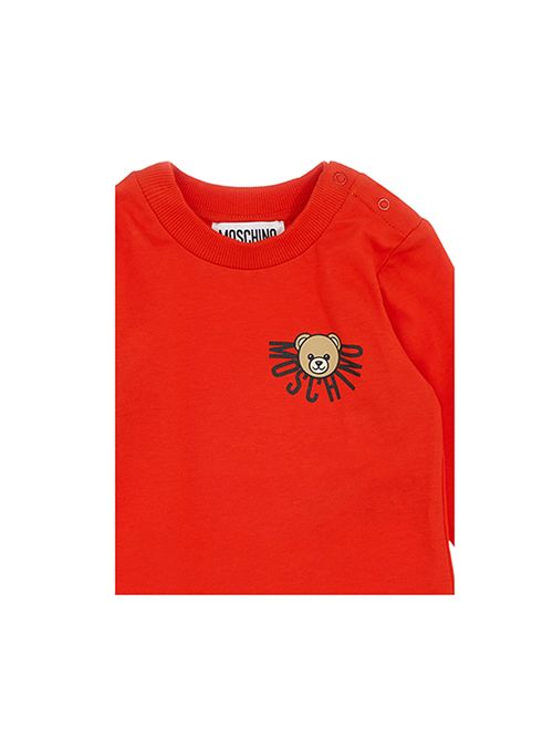 T-shirt, bambina, logata. MOSCHINO | MVO00RLAA1050109