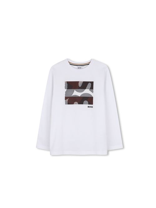 T-shirt, bambino, logata. BOSS | J5340610P