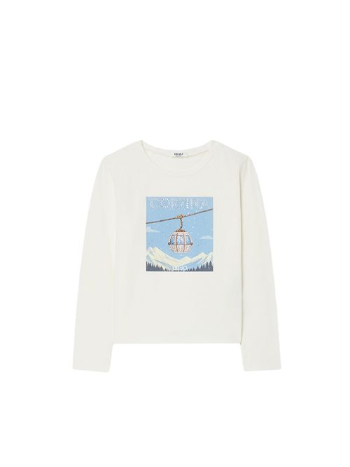T-shirt, bambina, logata. LIU.JO | GF6127JS003L9187