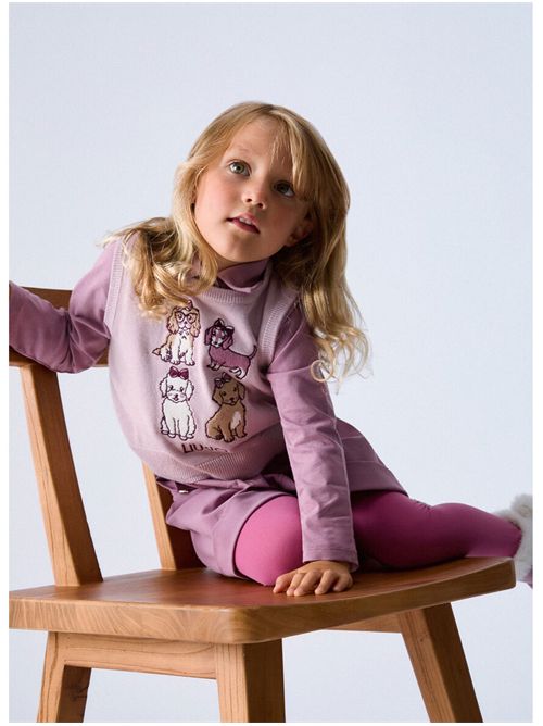 Gilet, bambina, logato. LIU.JO | KF6058MA07EL9396