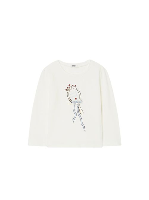 T-shirt, bambina, logata. LIU.JO | KF6095JS003DDX09