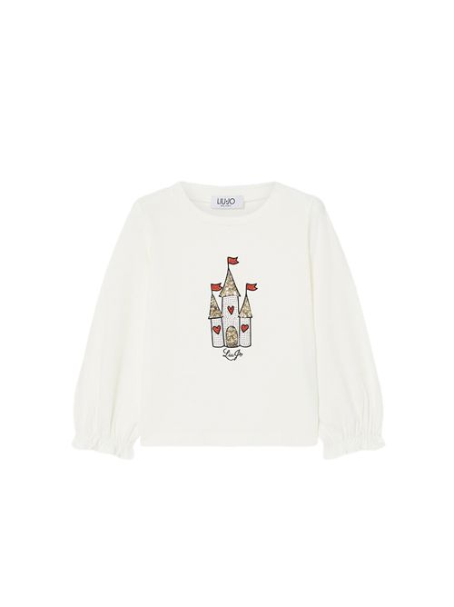 T-shirt, bambina, logata. LIU.JO | KF6097JS003DDX11