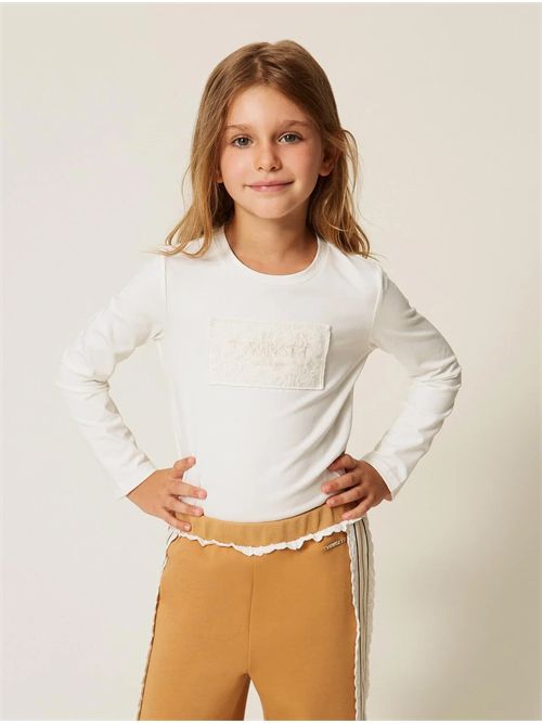 T-shirt, bambina, logata. TWINSET | 262GB212300282