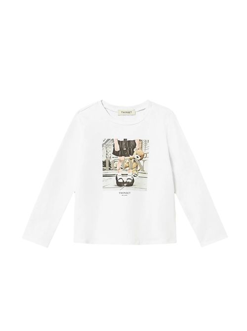T-shirt, bambina, logata. TWINSET | 262GB215013905