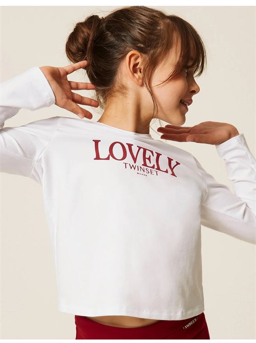 T-shirt, bambina, logata. TWINSET | 262GJ226313865