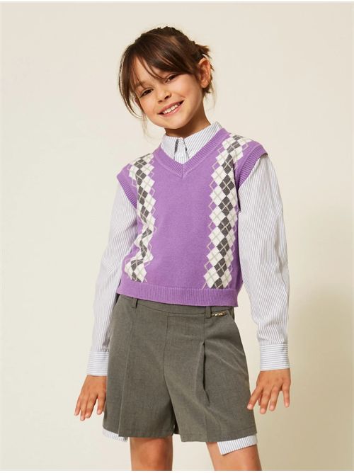 Gilet, bambina, logato. TWINSET | 262GJ305013778