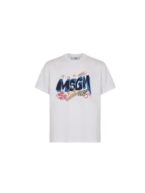 T-shirt, bambino, logata. MSGM | S4MSJBTH274001