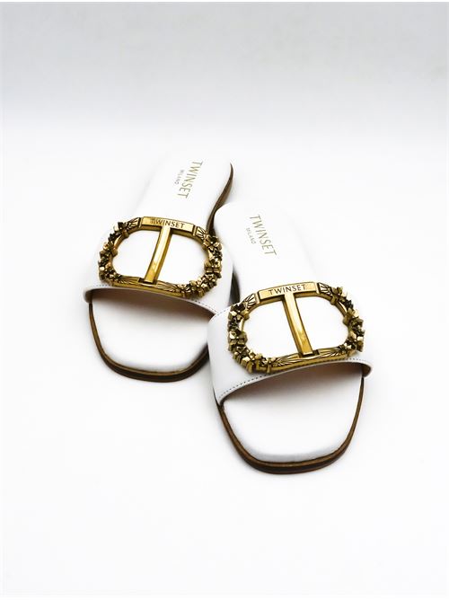 Ciabatta, donna, logata. TWINSET | 241TCP22200282