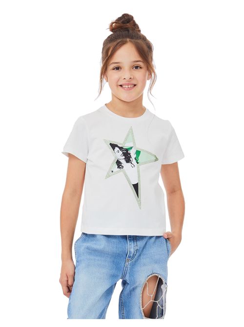 T-shirt, bambina, logata. LIU.JO | GA5118JS923V9492