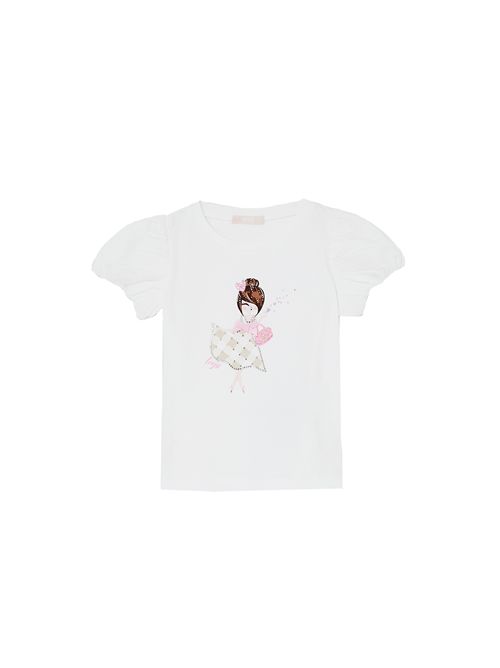 T-shirt, bambina, logata. LIU.JO | KA5008J500310602