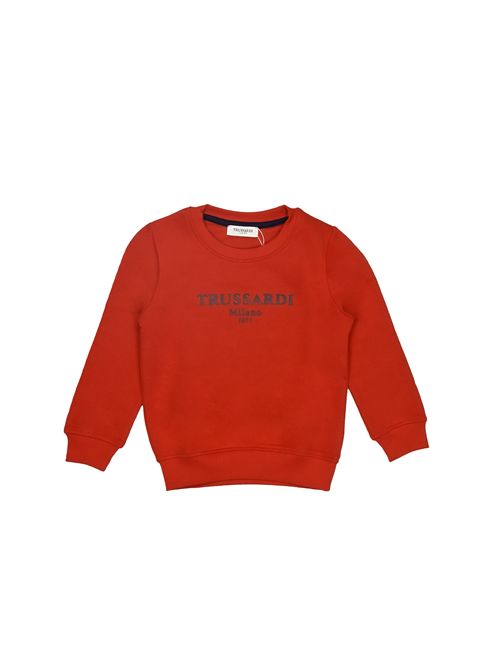 Felpa, bambino, logata. TRUSSARDI | TBP25004FEREBR