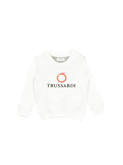Felpa, bambino, logata. TRUSSARDI | TBP25071FEWH