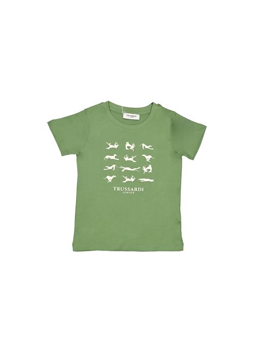 T-shirt, bambino, logata. TRUSSARDI | TBP25091TSLA