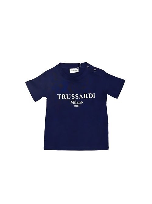 T-shirt, bambino, logata. TRUSSARDI | TIP25011TSBLNA