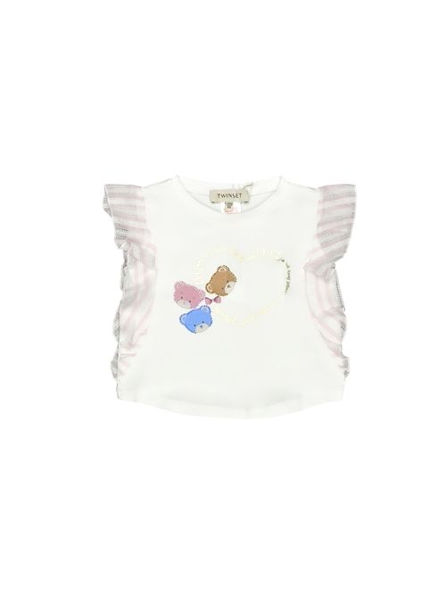 T-shirt, bambina, logata. TWINSET | 251GJ242A12286
