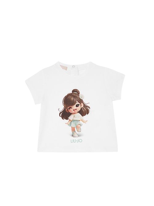 T-shirt, bambina, logata. LIU.JO | HA6080JS003L9040
