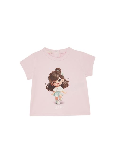 T-shirt, bambina, logata. LIU.JO | HA6080JS003P9349