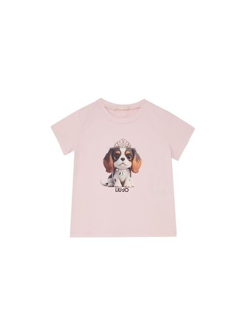 T-shirt, bambina, logata. LIU.JO | KA6058JS003P9344