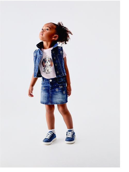 T-shirt, bambina, logata. LIU.JO | KA6058JS003P9344