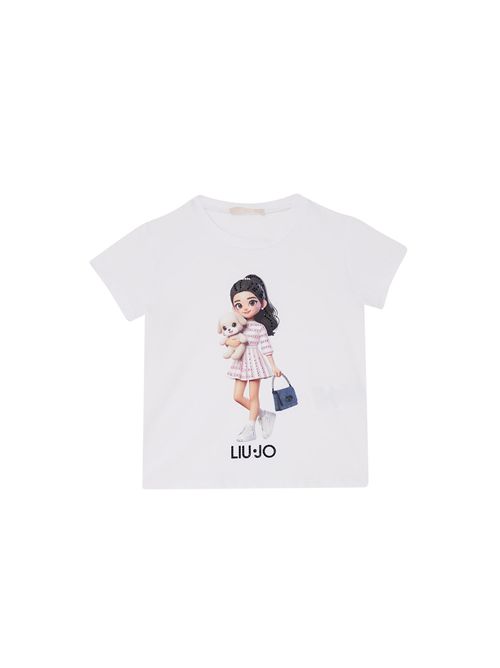 T-shirt, bambina, logata. LIU.JO | KA6058JS003P9537
