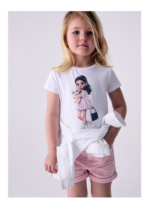 T-shirt, bambina, logata. LIU.JO | KA6058JS003P9537