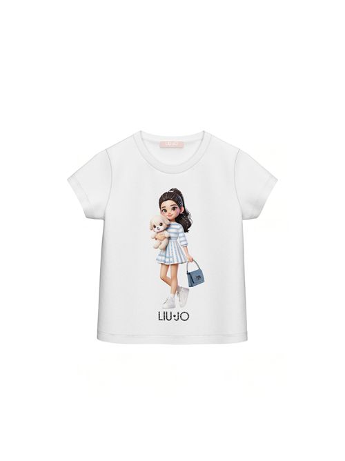 T-shirt, bambina, logata. LIU.JO | KA6058JS003P9538
