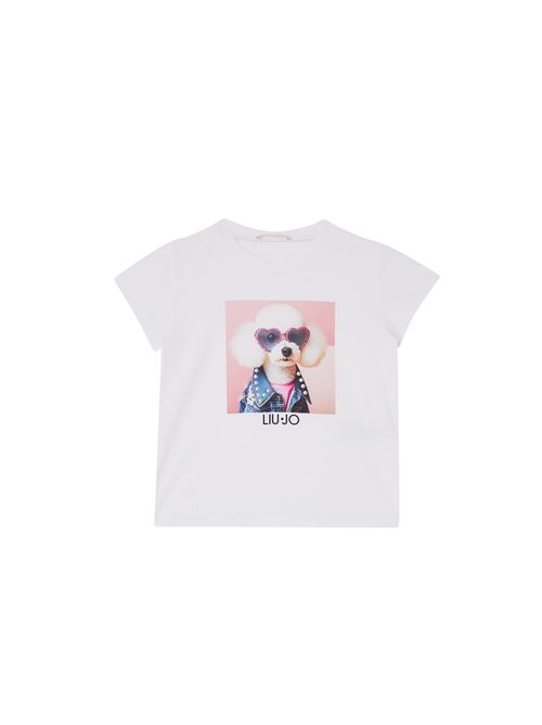 T-shirt, bambina, logata. LIU.JO | KA6083JS003P9345