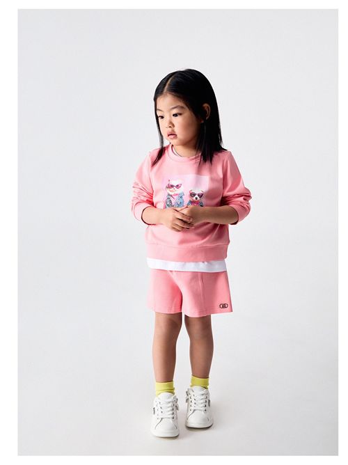 Felpa, bambina, logata. LIU.JO | KA6094FS090X0244