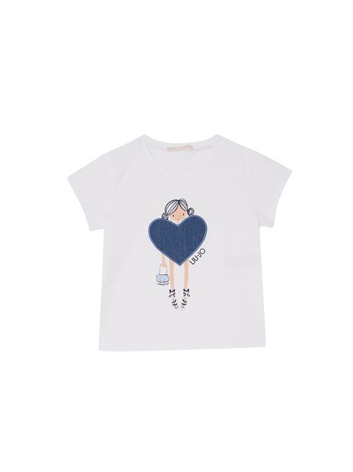 T-shirt, bambina, logata. LIU.JO | KA6118JS003P9532