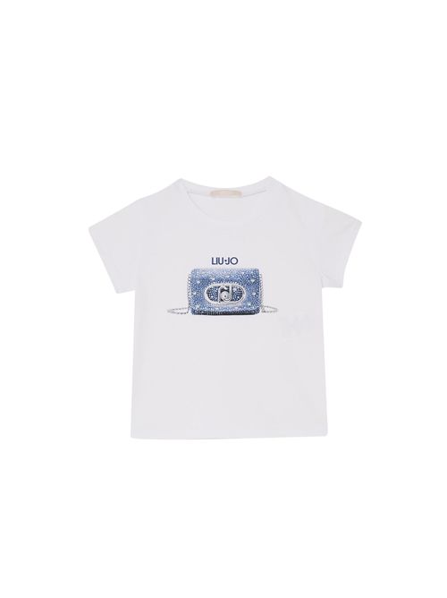 T-shirt, bambina, logata. LIU.JO | KA6118JS003P9533