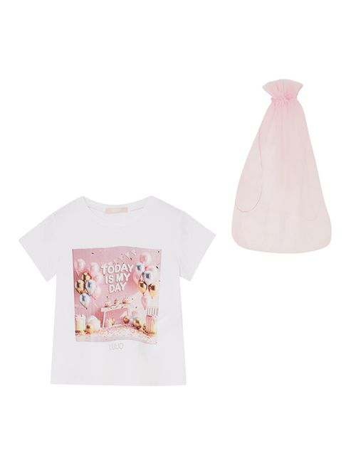 T-shirt, bambina, logata. LIU.JO | KA6128JS00310601