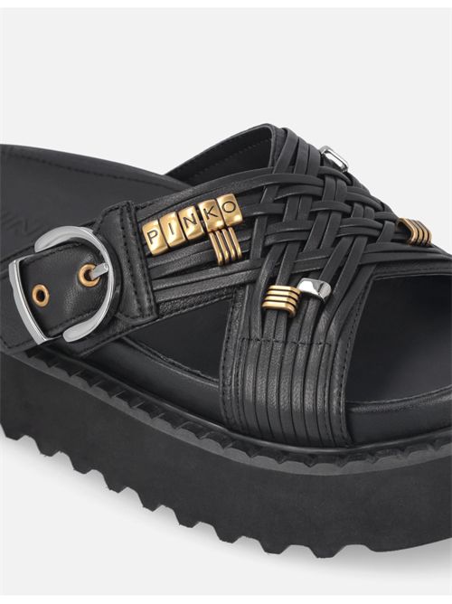 Ciabatta, donna, logata. PINKO | SD0537P003Z99