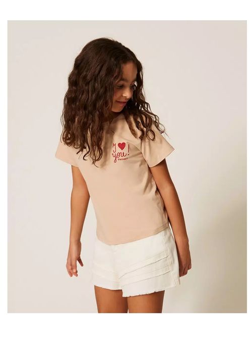 T-shirt, bambina, logata. TWINSET | 261GJ225113379